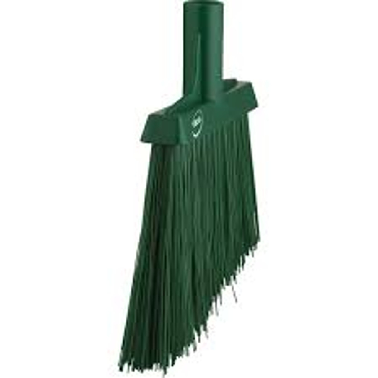 Balai oblique extra-ferme 12" vert en polyester