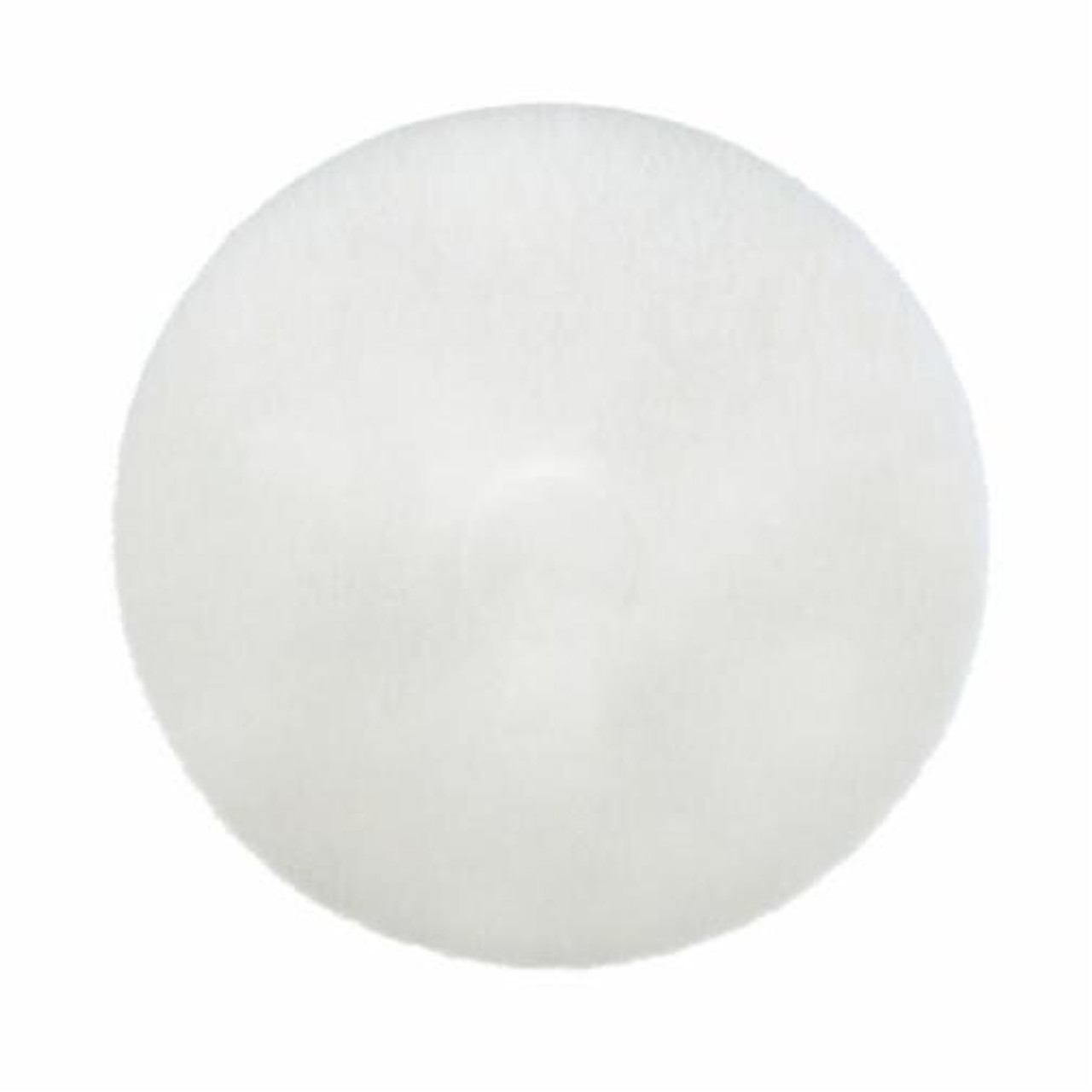 Tampon polissage planchers 17" Blanc