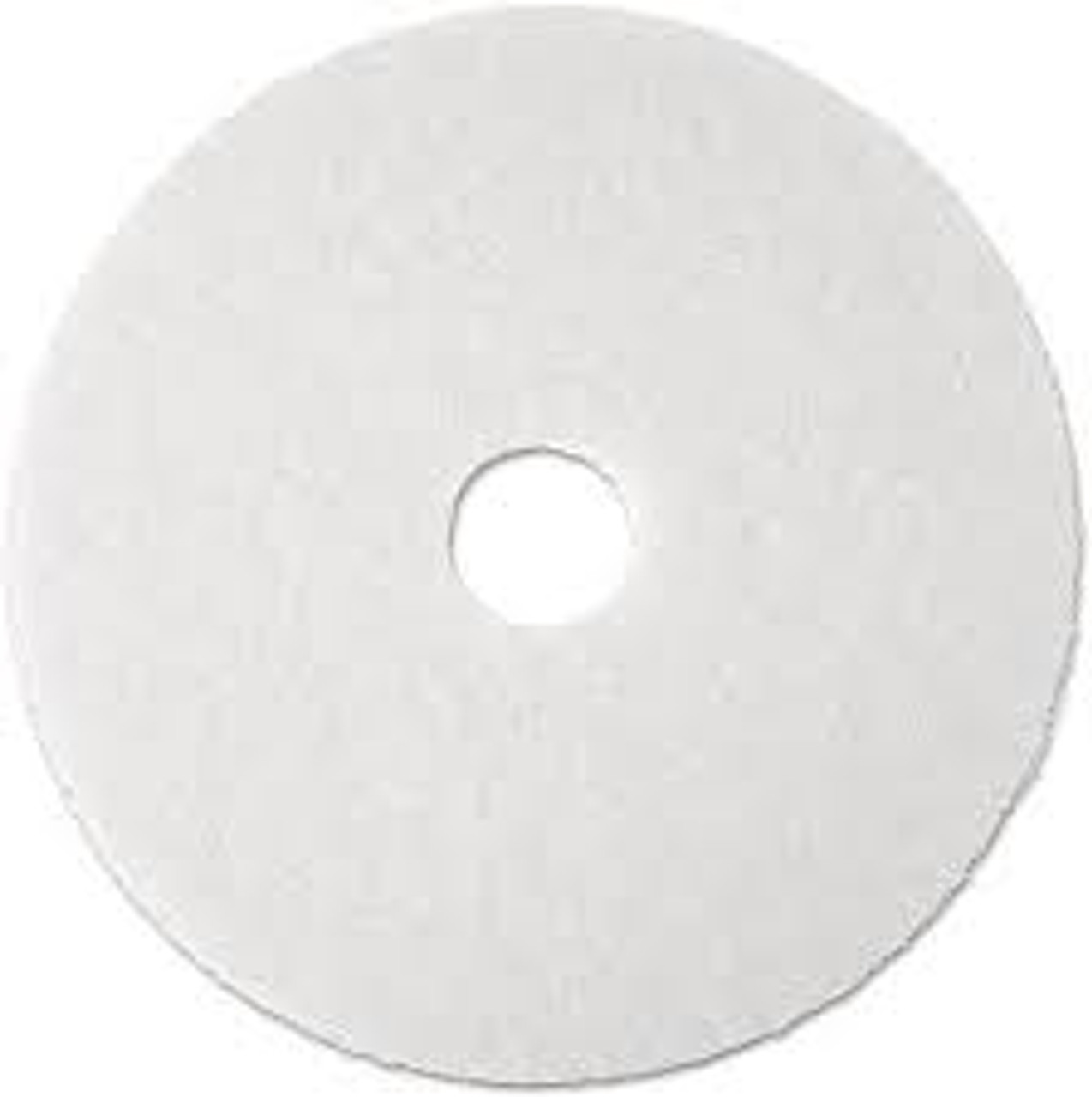 Tampon polissage planchers 19" Blanc
