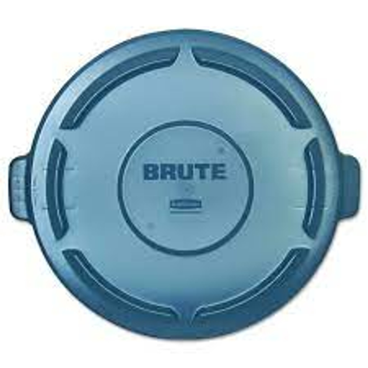 Couvercle rond BruteMD plat en plastique/polyéthylène pour contenant de 24" de diamètre.