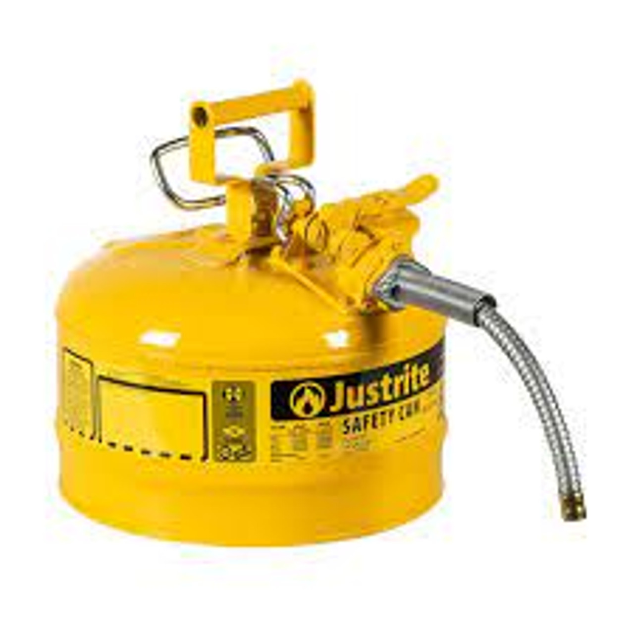 Bidons sécuritaires AccuFlowMC Type II Acier 2,5 gal US Jaune Homologué FM/Listé UL/ULC