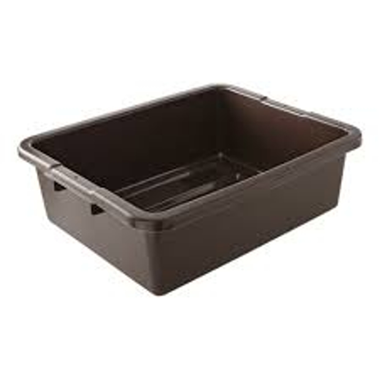 Contenant utilitaire 7" x 21,5" x 17" en plastique brun