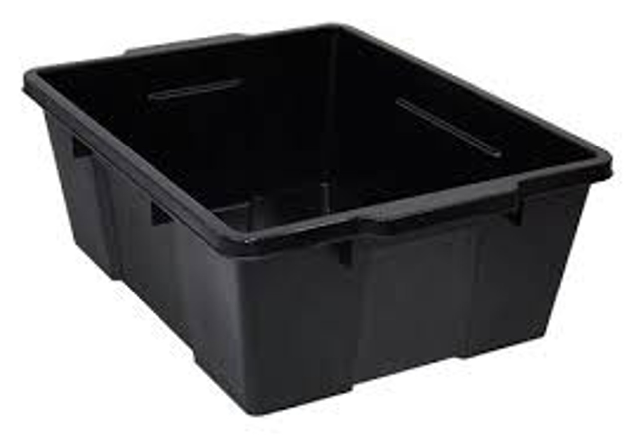 Contenant loquets plastique 21" x 7,75" Noir