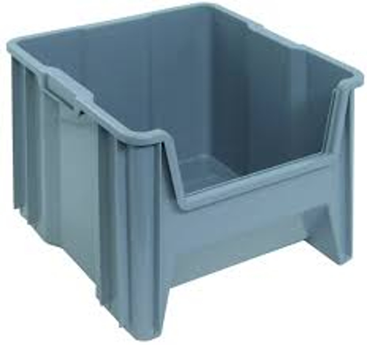 Contenants empilables géants 16,5" x 17,5" x 12,5" Gris
