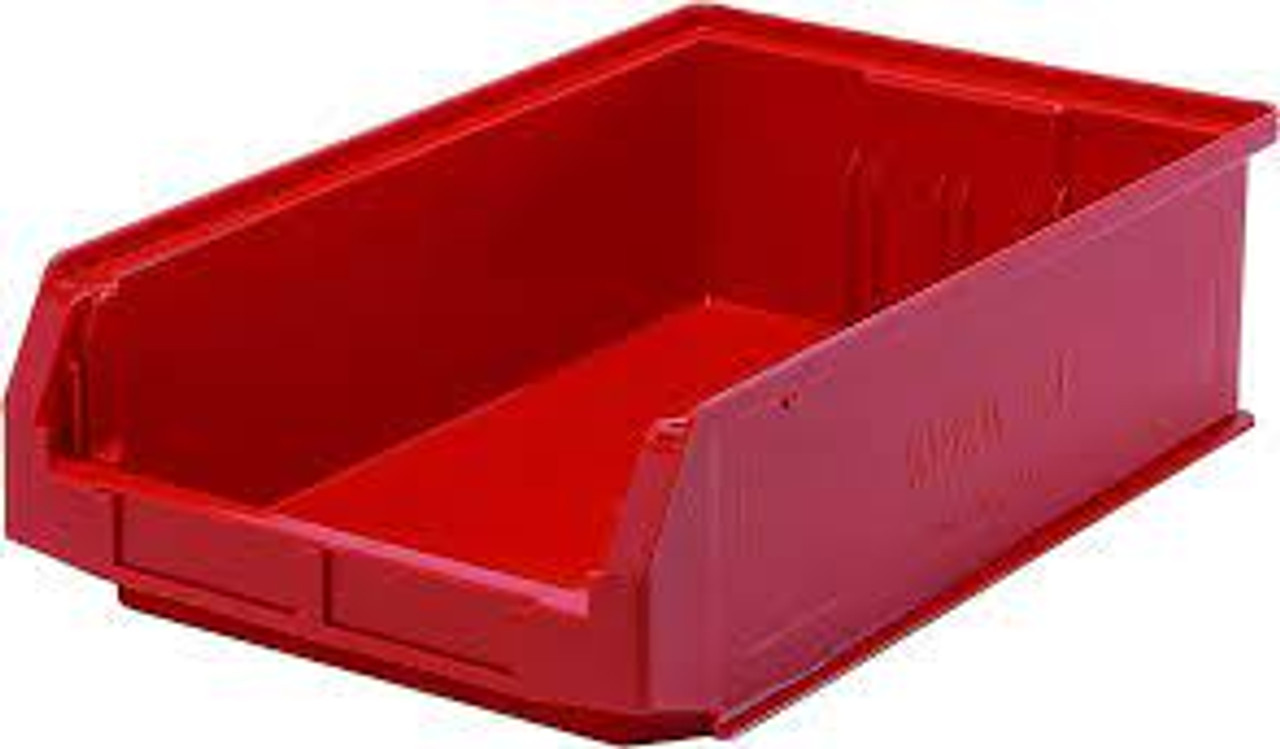 Contenants empilables géants, 12,375" x 19,75" x 5,875", Rouge
