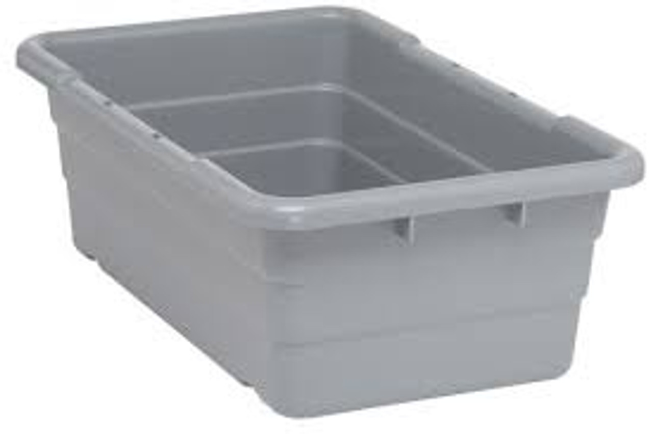 Bacs empilables croisés 16" x 8,5" Gris