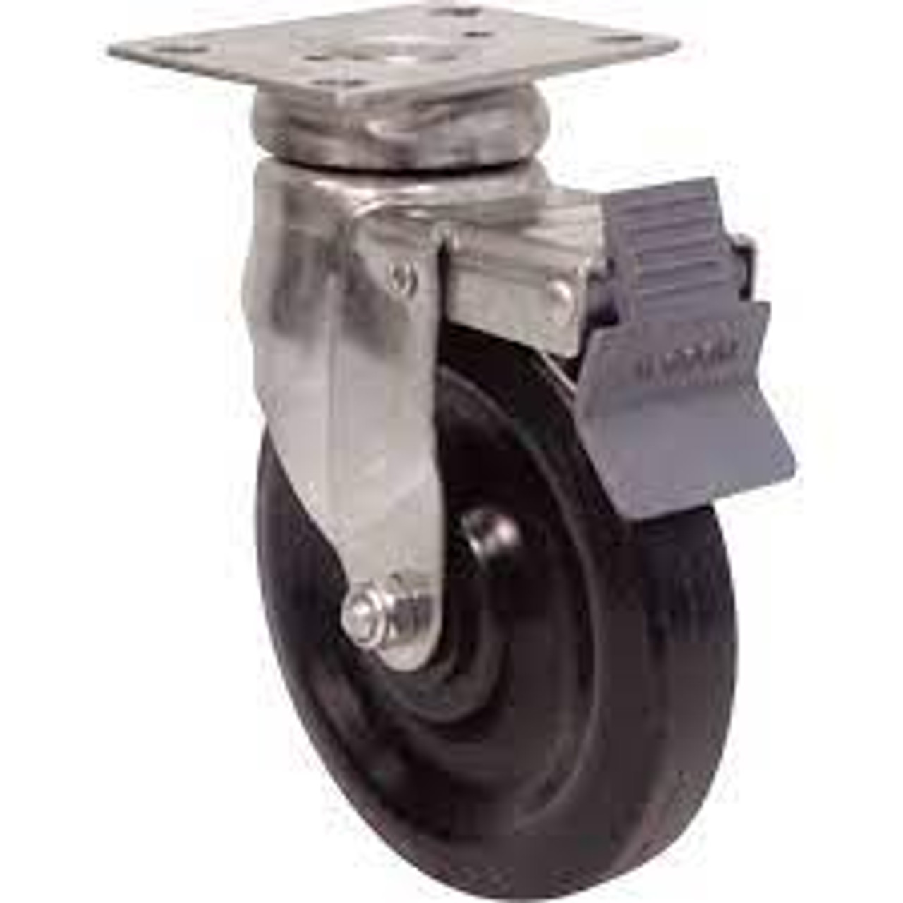 Roulette pivotante avec frein 3" Uréthane 350 lb