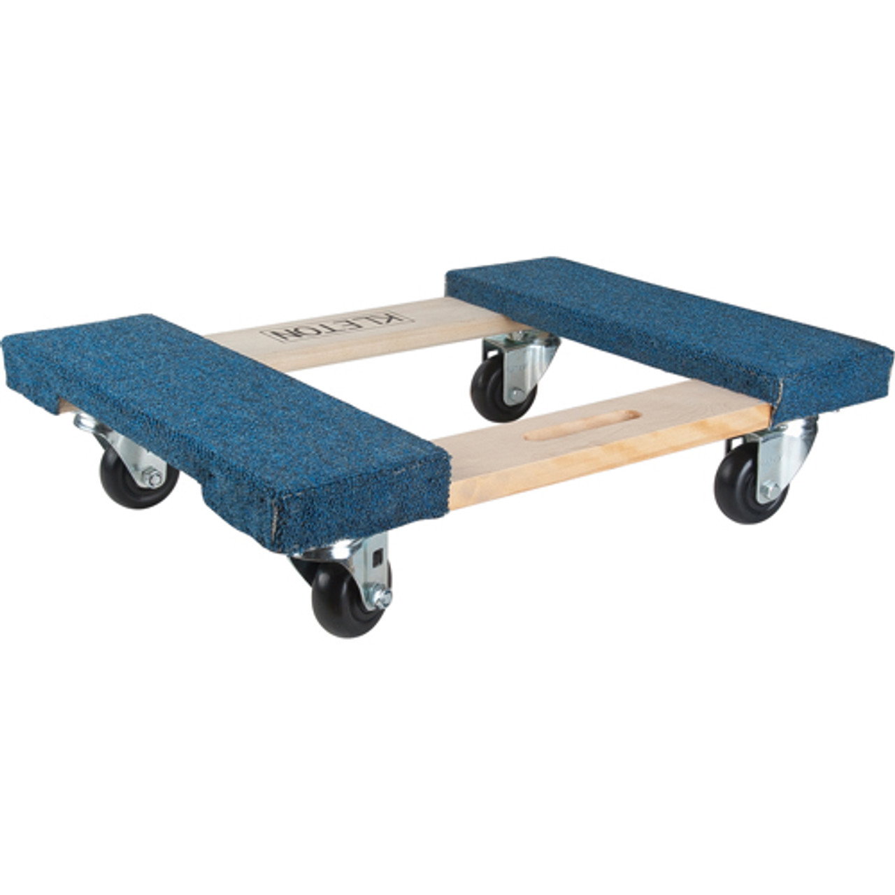 Socle roulant bois dur bouts tapis, Cadre Bois, 18" x 30" lo, Capacité 1000 lb