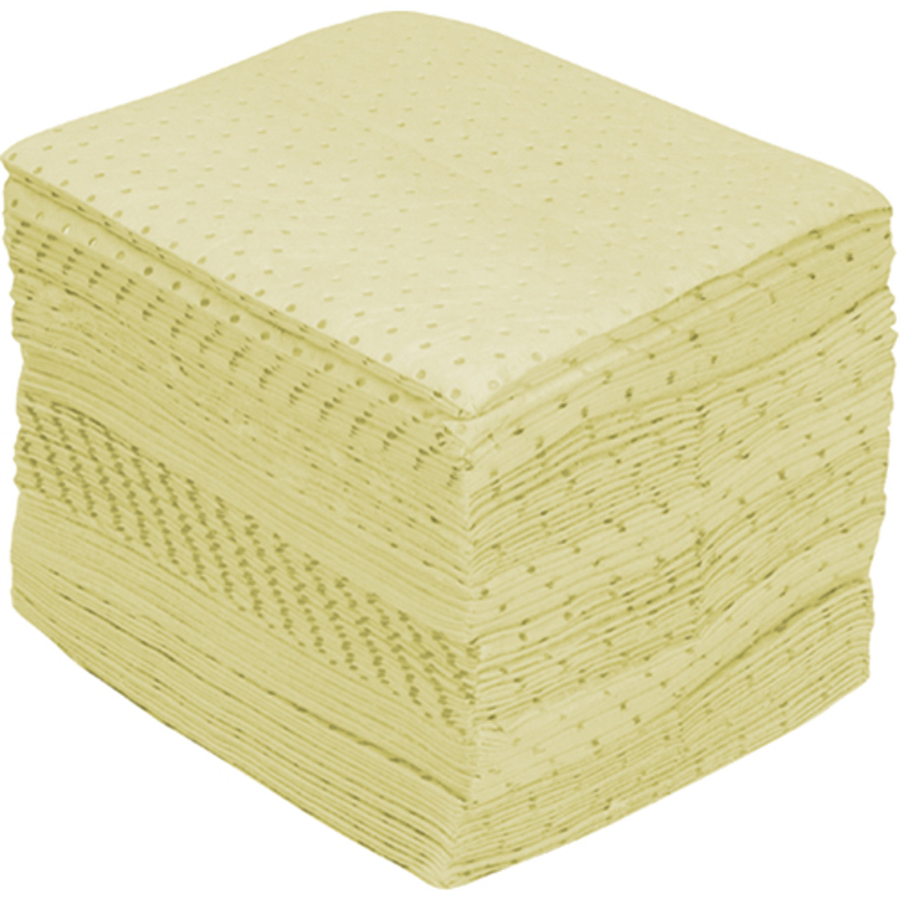 Feuilles absorbantes fibres fines 15" x 17" 30 gal. absorption