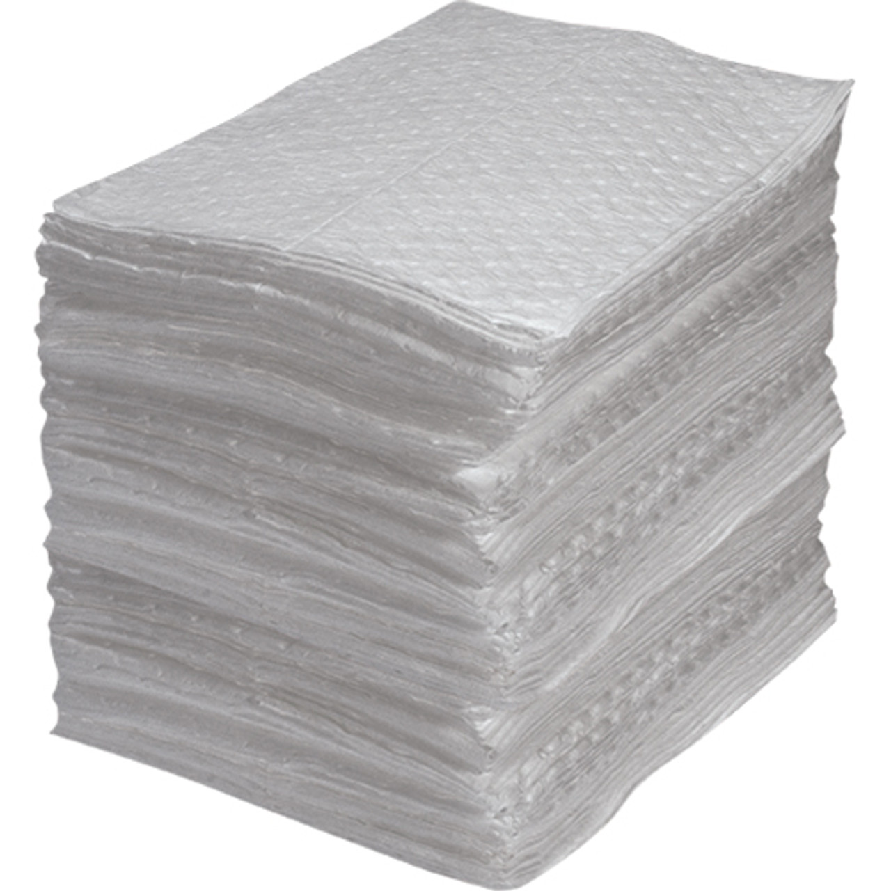 Absorbant fibres fines industriel, Huile, 15" x 17", 35 gal. absorption