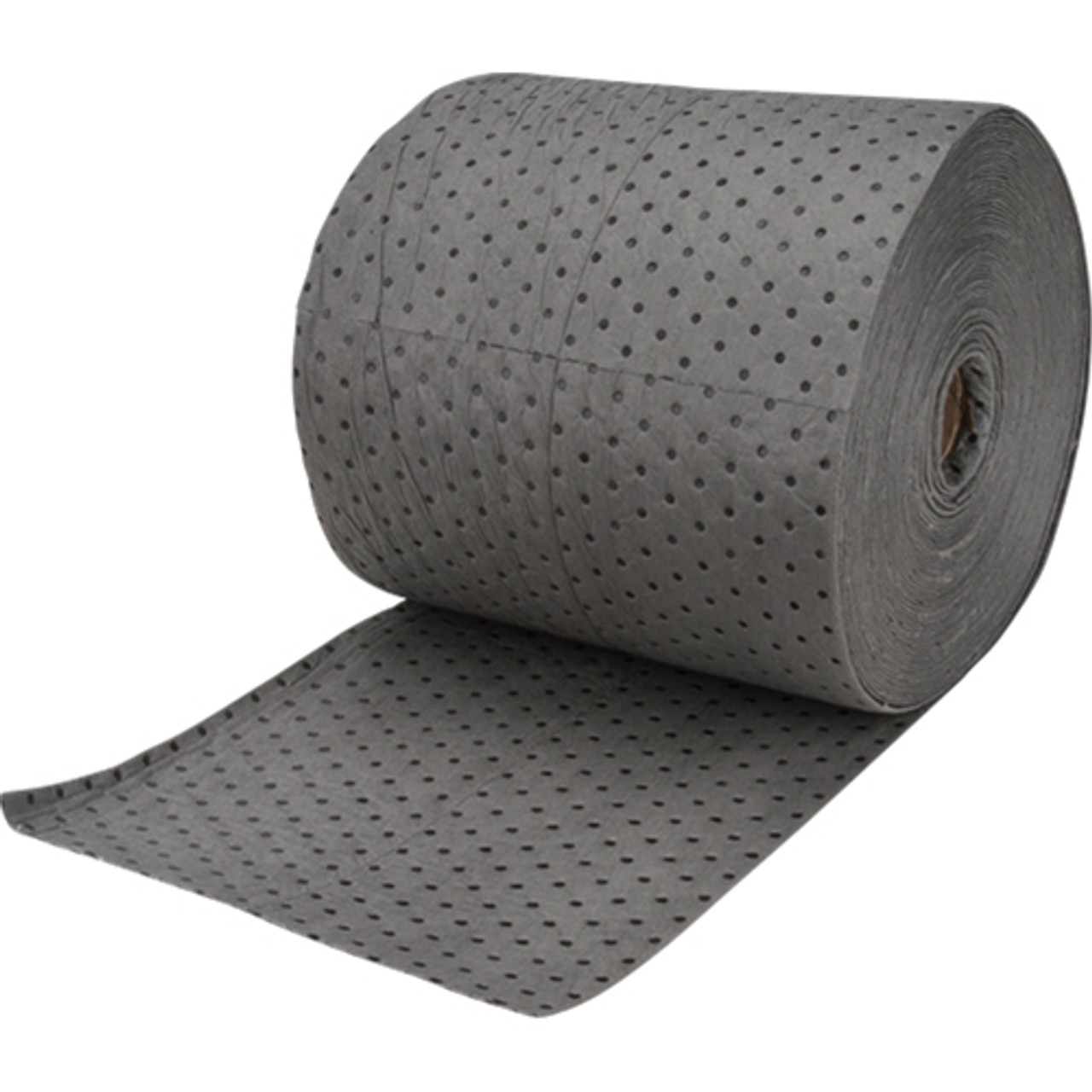 Rouleaux absorbants industriels fibres fines, Poids moyen, 150' x 15", Absorption 25 gal.