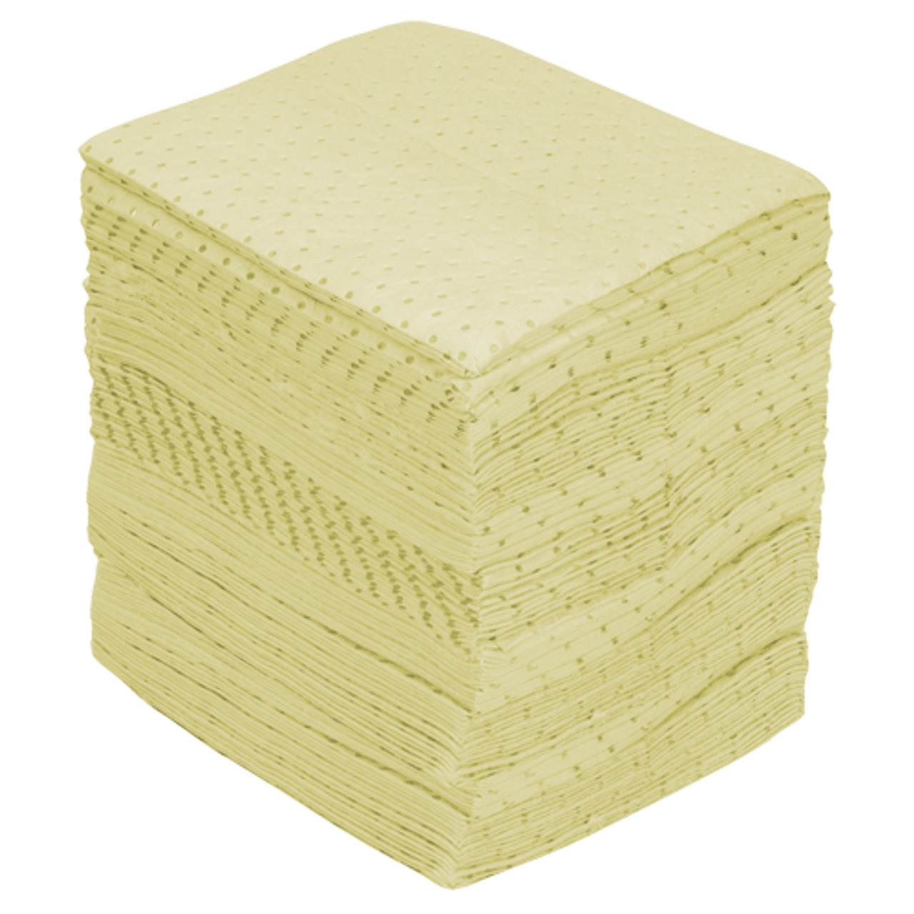 Feuilles absorbantes fibres fines calibre industriel 15" x 17" 40 gal. absorption
