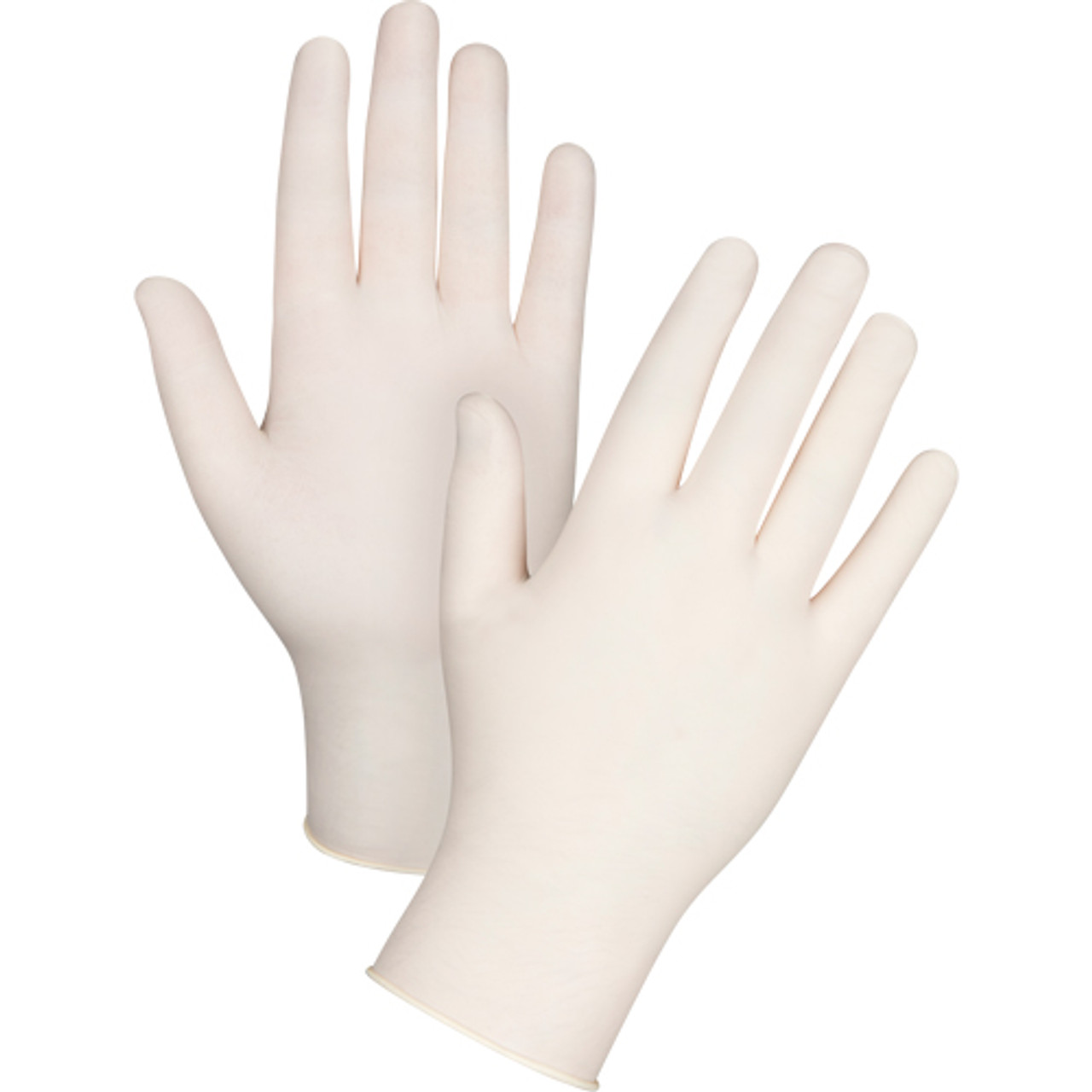 Gants examen T-Grand Latex 4 mils Poudrés Naturel
