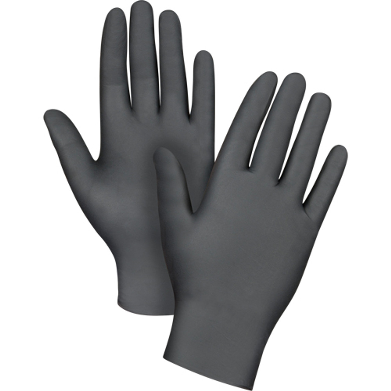 Gants examen T-Grand Nitrile 5 mils Sans poudre Noir