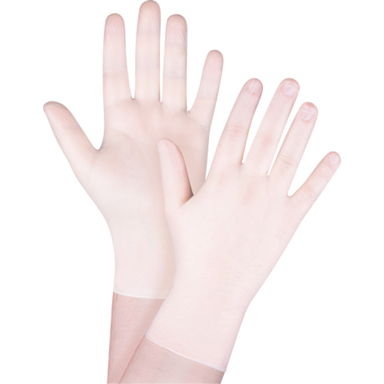 Gants jetables vinyle T-petit 4 mils sans poudre blanc