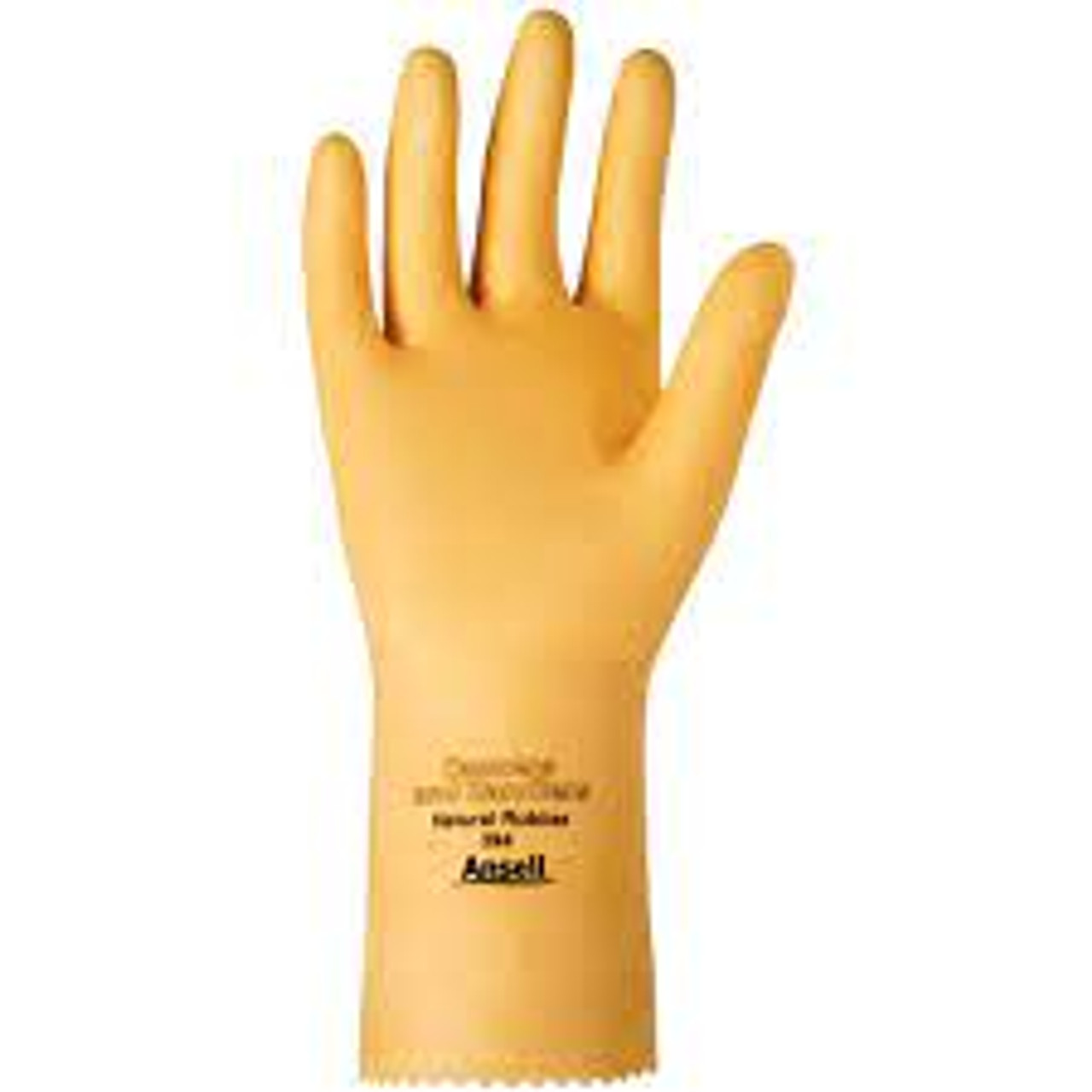 Gants conserverie manutention 394, Taille Moyen/8, 12" lo, Latex caoutchouc, 20 mils