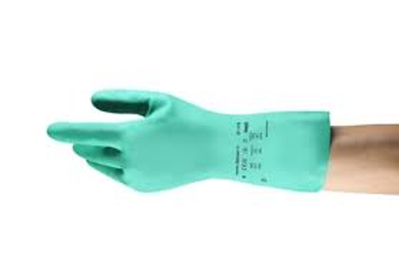 Gants SolvexMD 37-175, Taille 2T-Grand/11, 13" lo, Nitrile, Doublure Ouatée, 17 mils