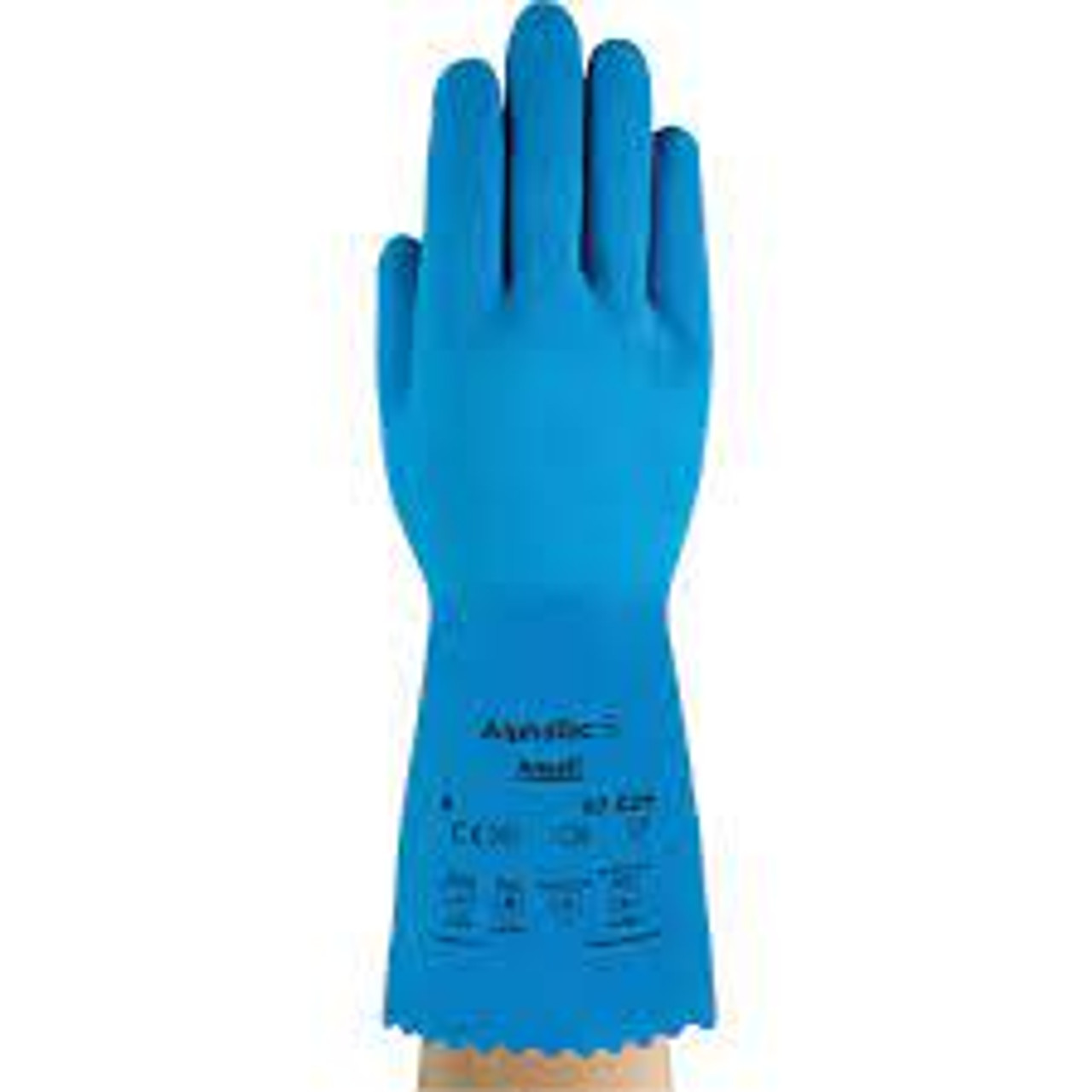 Gants AlphaTec® 87-029 T-Grand/10 13" lo Latex caoutchouc Doublure Nylon 50 mils
