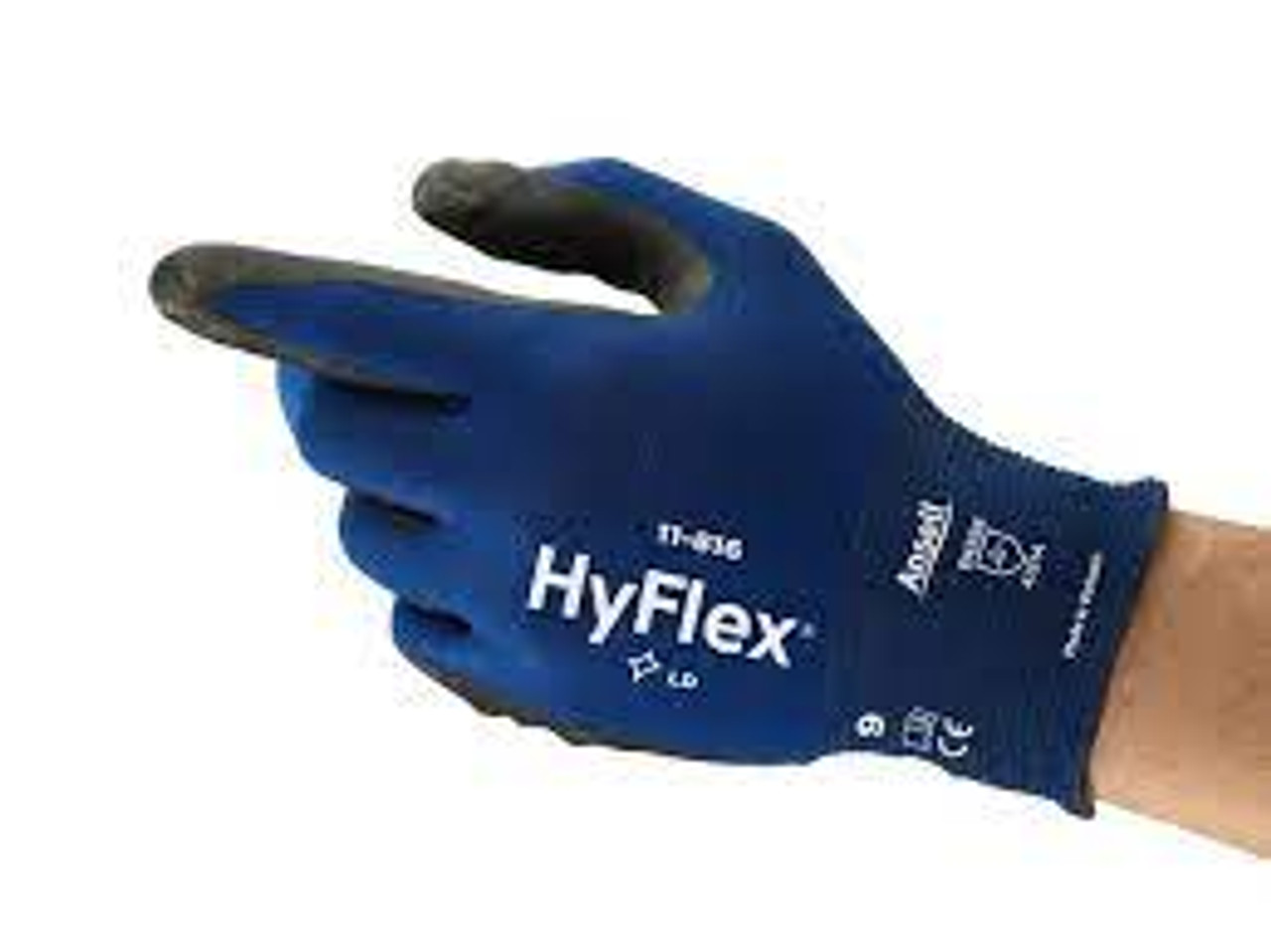 Gants HyFlexMD 11-816, 8, Mousse de nitrile, 18, Nylon/Spandex