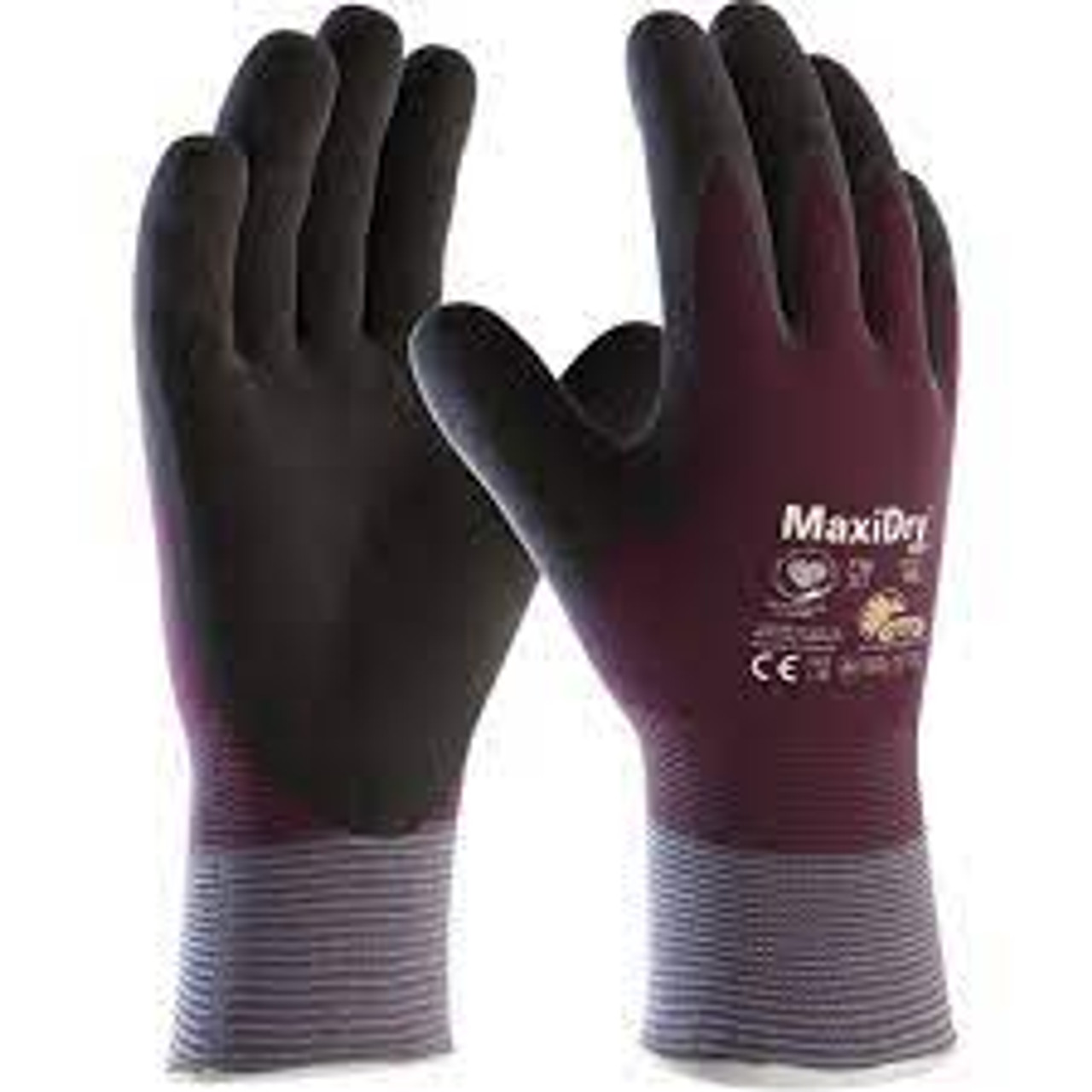 Gants isolants MaxiDry Zero, taille moyenne, revêtement en mousse de nitrile, calibre 15, enveloppe en nylon/spandex