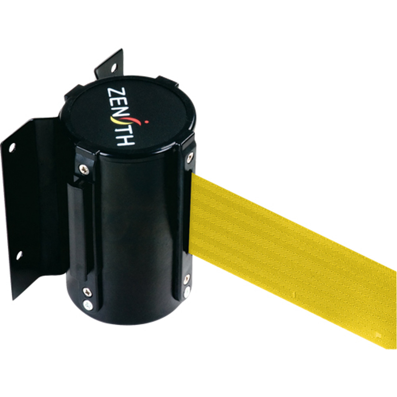 Barrières fixation murale Acier Fixation vis 12' Ruban Jaune