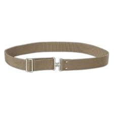 Ceinture en nylon robuste de 2 pouces, couleur havane