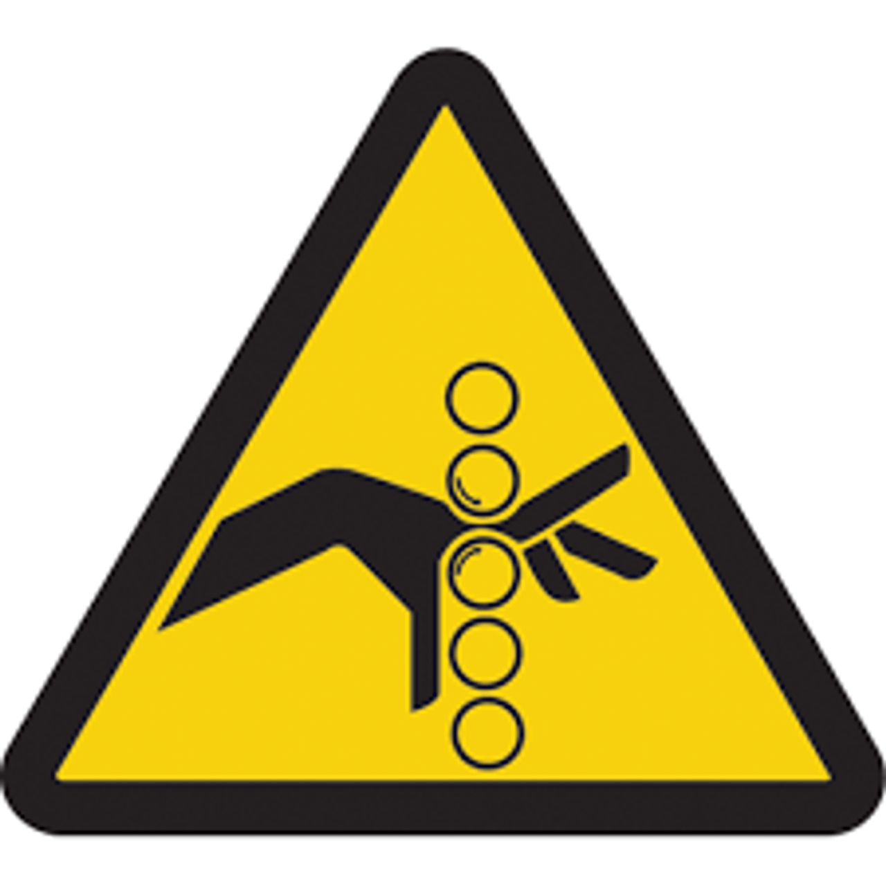 Étiquettes sécurité avertissement ISO serrement 2" x 2" Vinyle Pictogramme Étiquettes sécurité avertissement ISO serrement 2" x 2" Vinyle Pictogramme