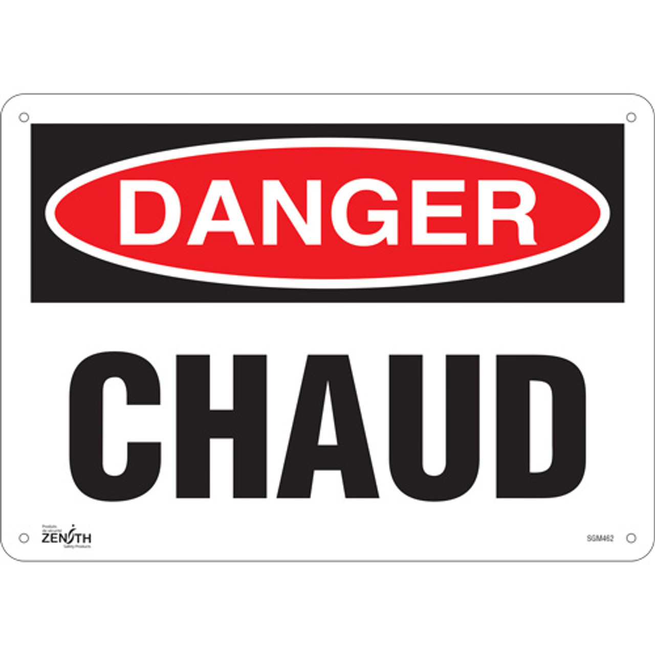 Chaud Enseigne 10x14 Aluminium Français