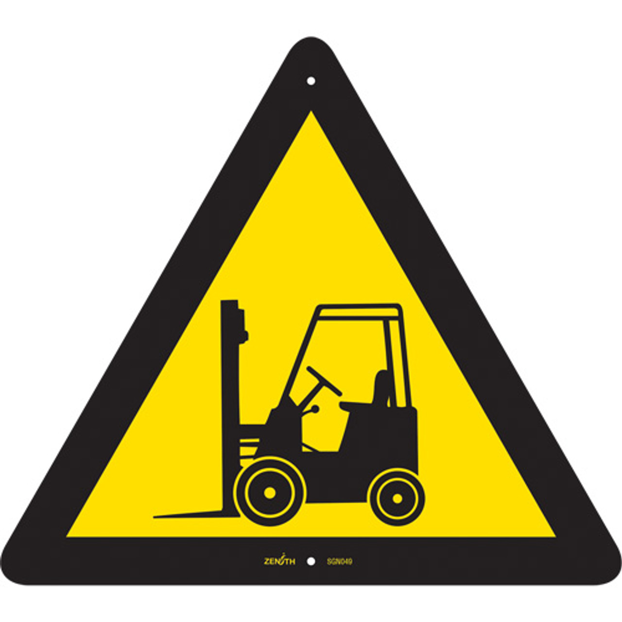 Enseigne sécurité CSA Chariot élévateur 12x12 Plastique Pictogramme