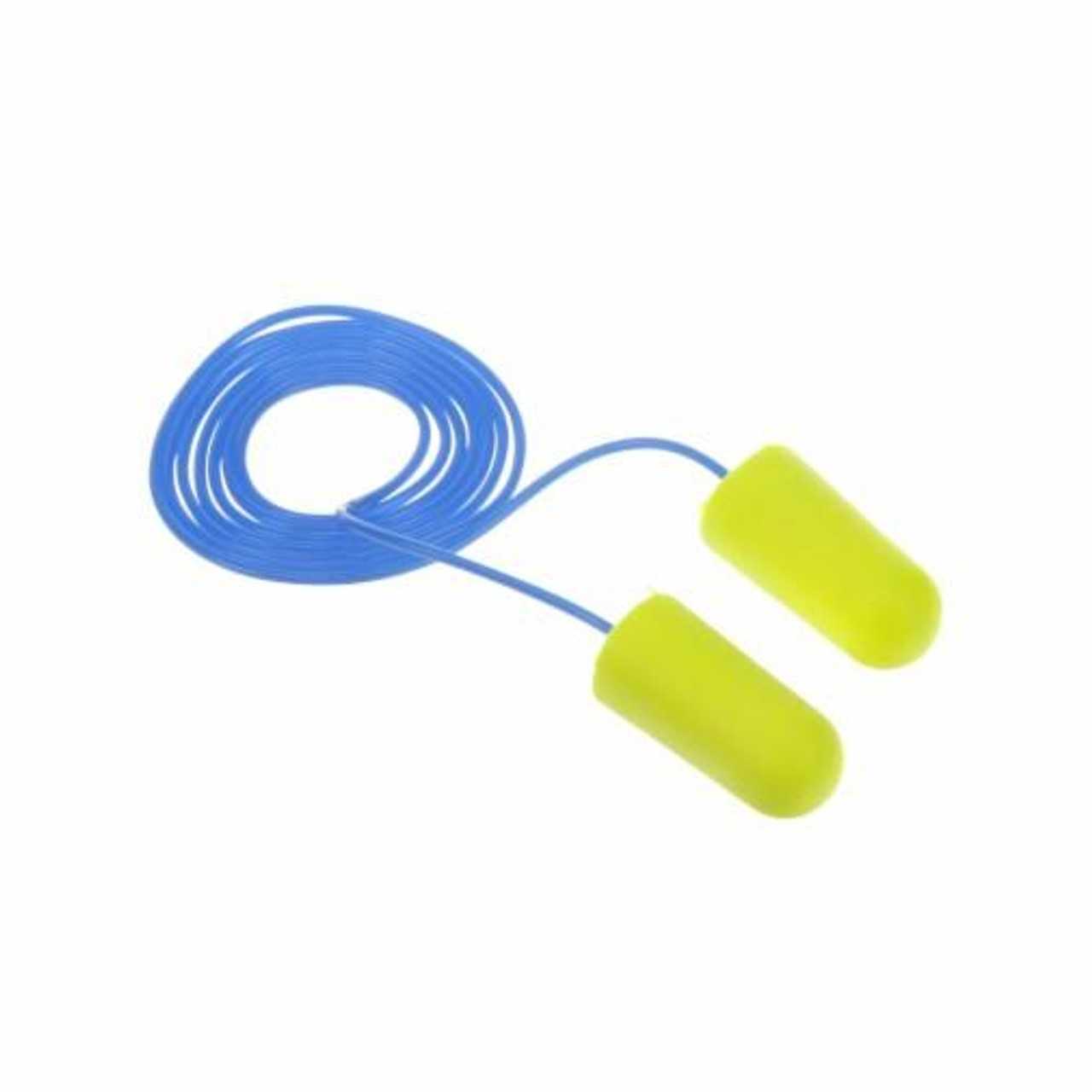 Bouchons oreilles néon jaune E-A-Rsoft Vrac Sac poly Cordon