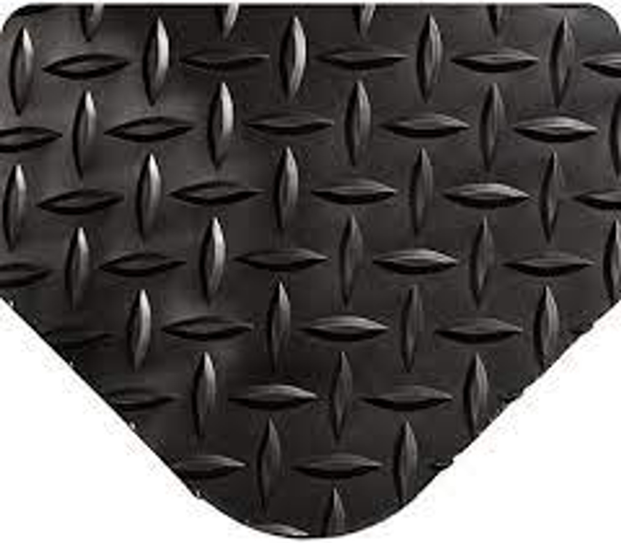 Tapis Ultrasoft SpongeCoteMD 414 Losange 2' x 4' x 15/16" Noir PVC