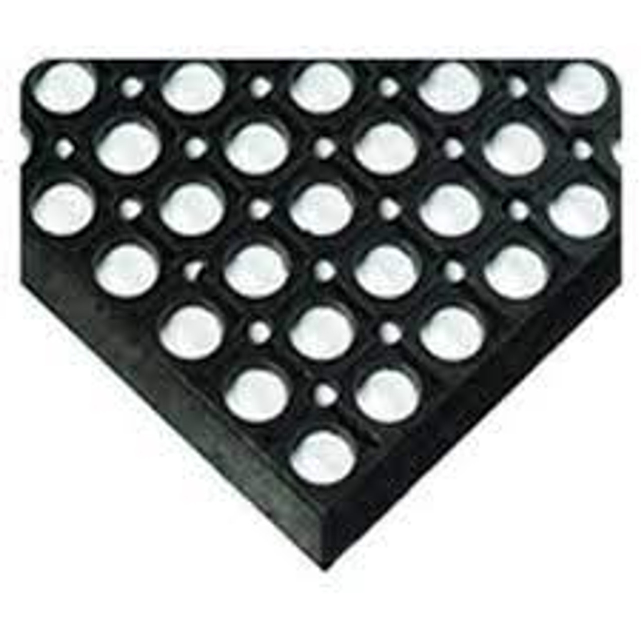 Tapis WorkSafeMD léger 478 RLC, fentes, 3' x 5' x 1/2", Gris, Caoutchouc