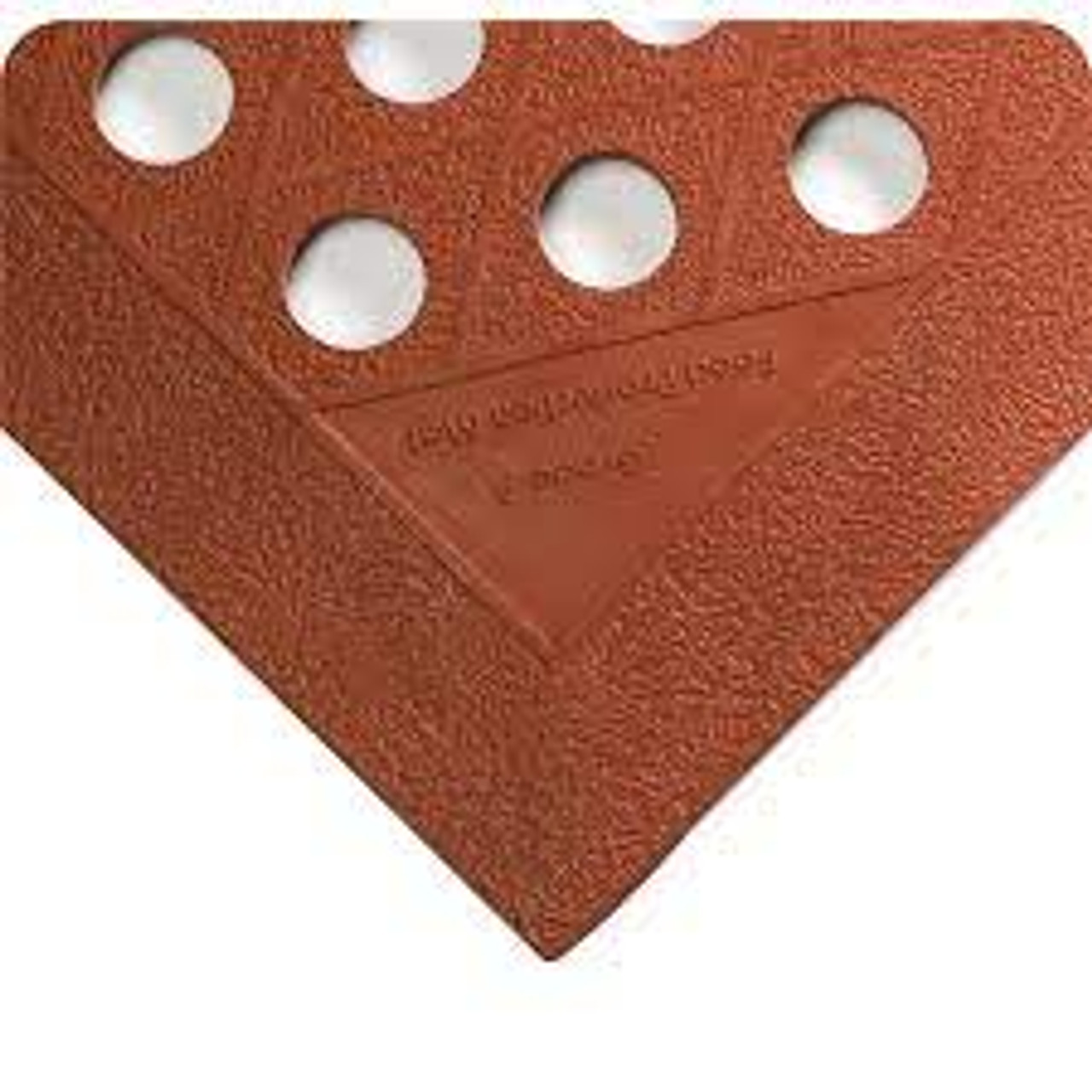 Tapis Grade «A» 482 Fentes 2-1/2' x 3' x 1/2" Brun Nitrile