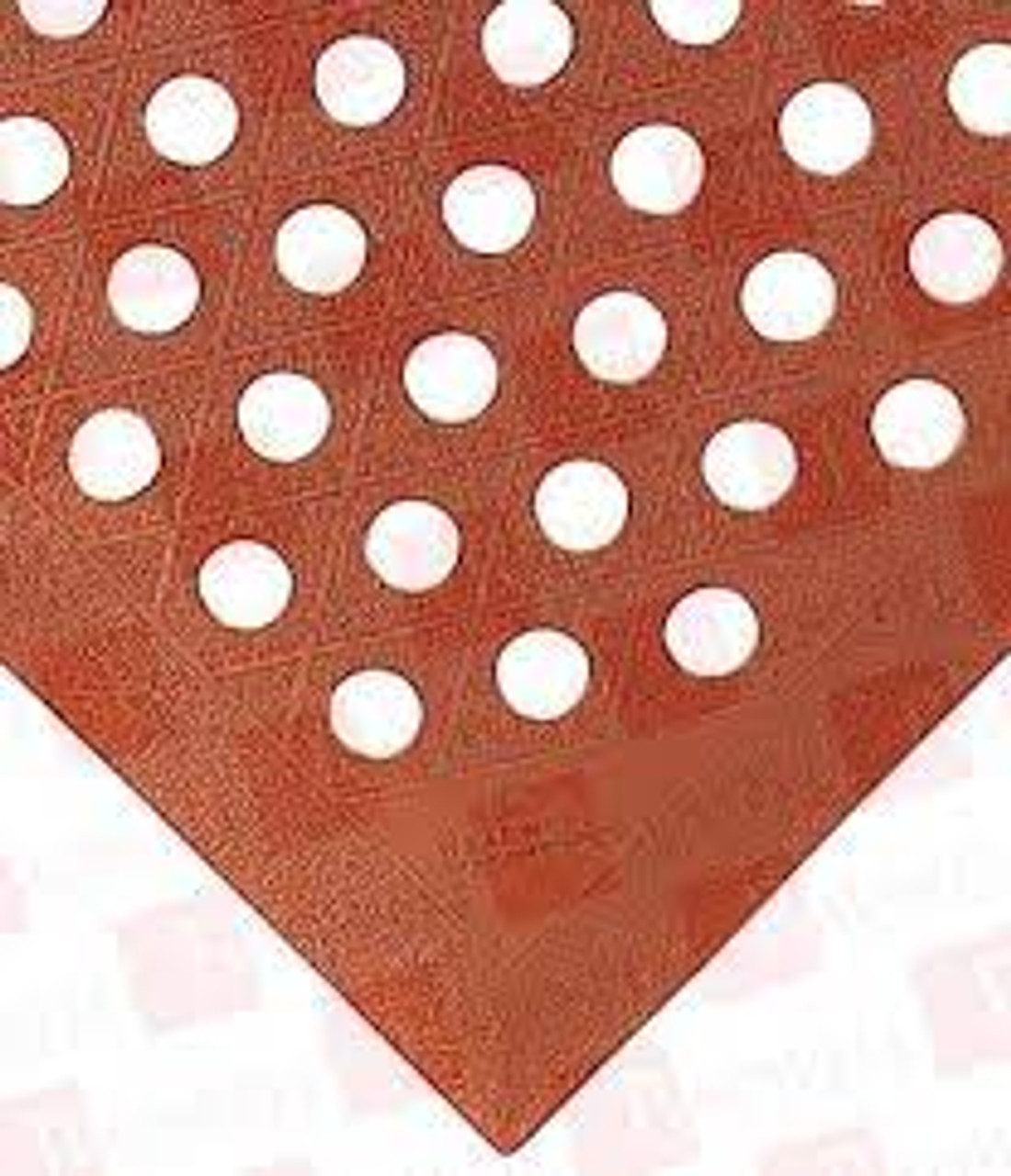 Tapis Grade «A» 482 Fentes 2-1/2' x 5' x 1/2" Brun Nitrile