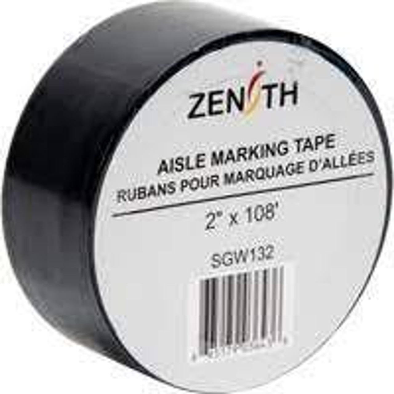 Ruban marquage allées 2" x 108' PVC Noir