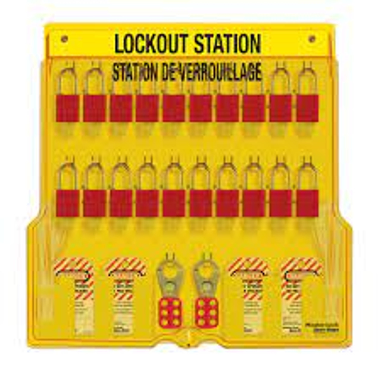 Verrouillage Station, Aluminium Cadenas, 20 Capacité, Compris Cadenas