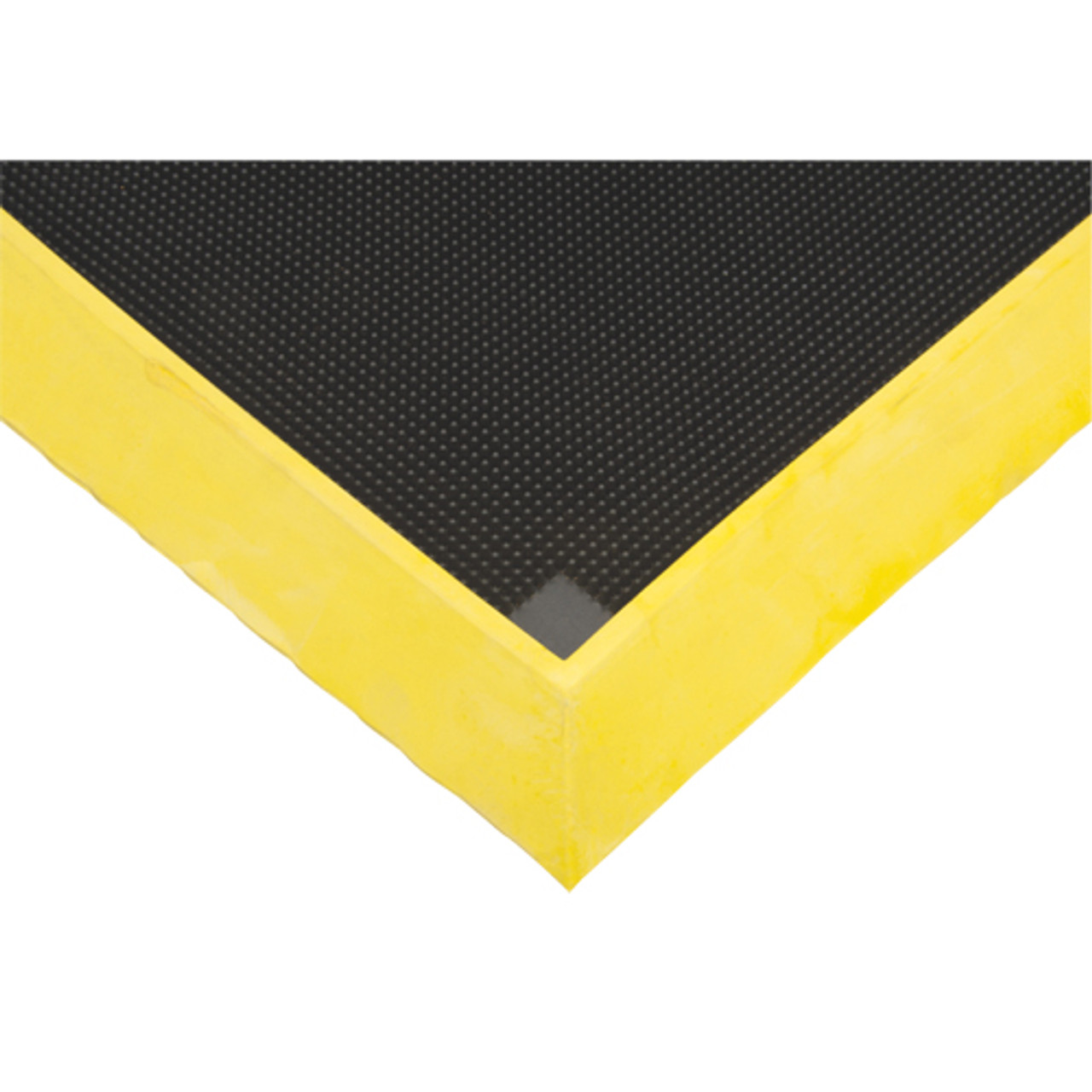 Tapis assainissement chaussures, Caoutchouc, 2-2/3' x 3-1/4' x 2-1/2", Jaune