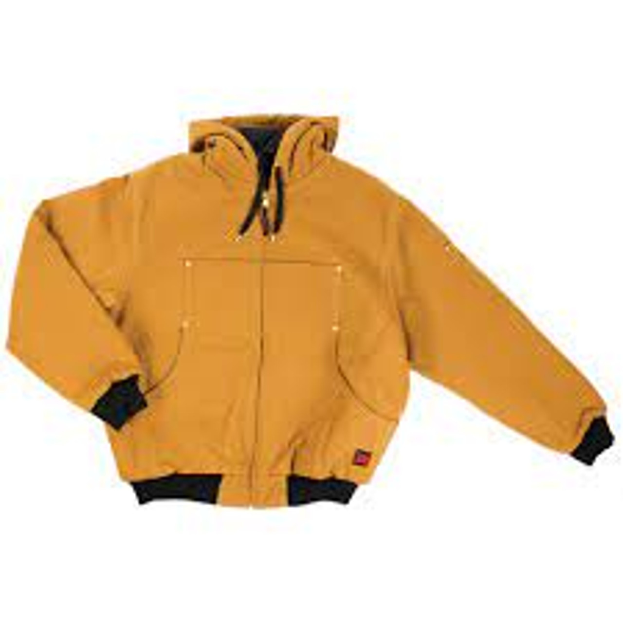 Blouson toile lourde capuchon Hommes 2T-Grand Brun