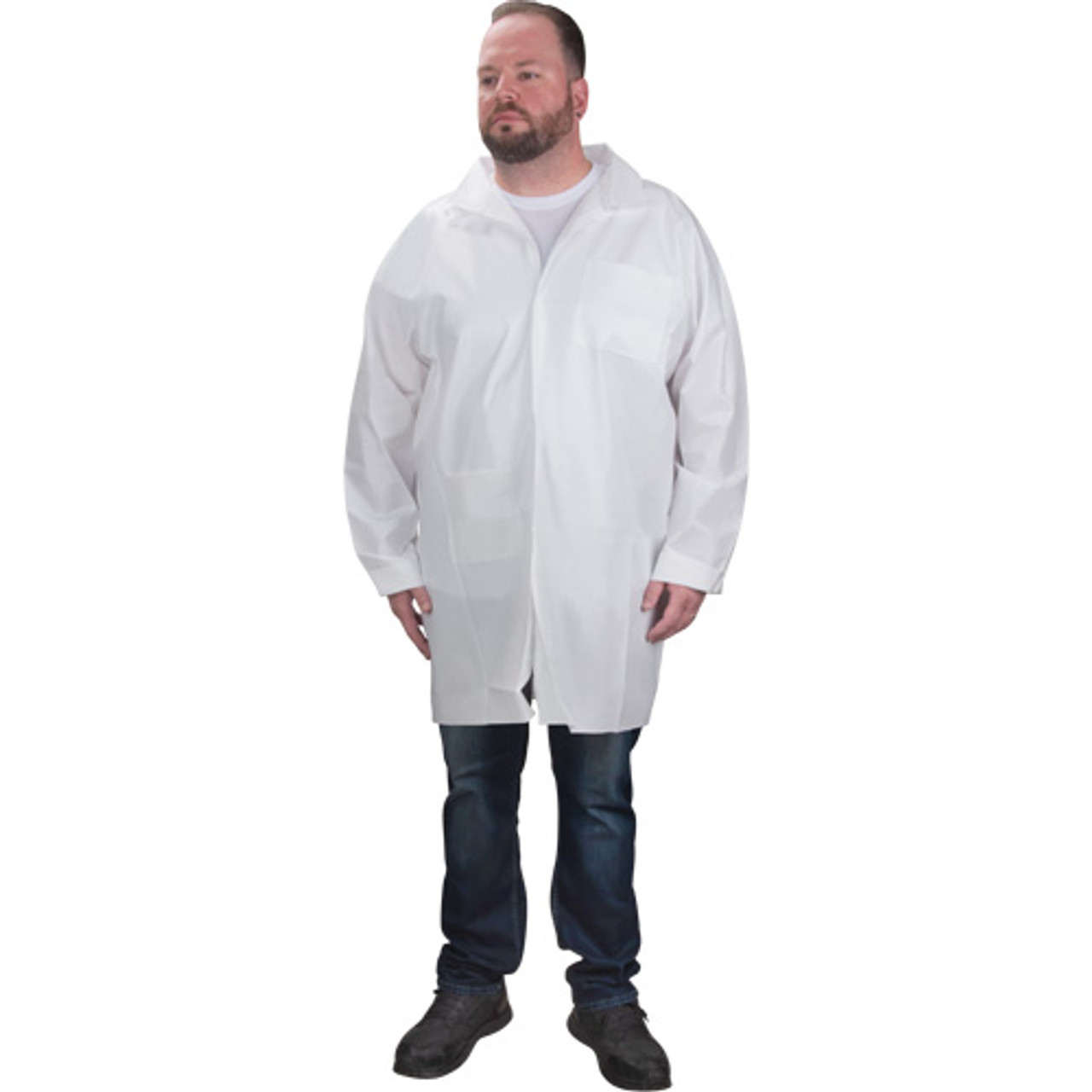 Sarraus Laboratoire Protection Microporeux Blanc Petit