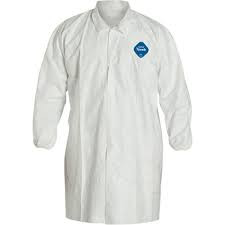 Sarrau laboratoire Tyvek 400 Blanc 2T-Grand