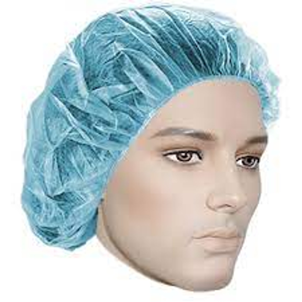 Bonnets bouffants en polypropylène 21" bleu