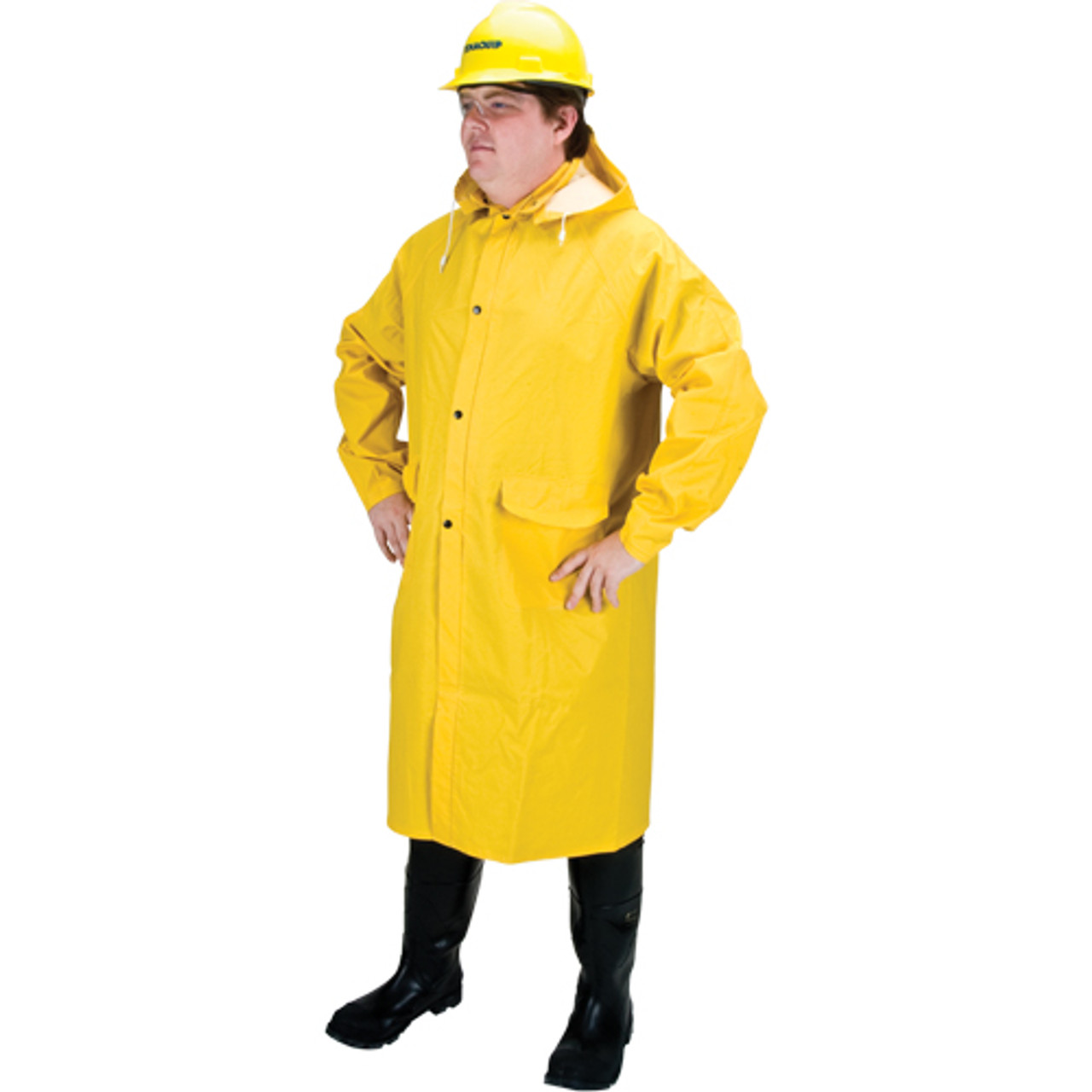 Imperméable long RZ202 en polyester, taille grand, couleur jaune