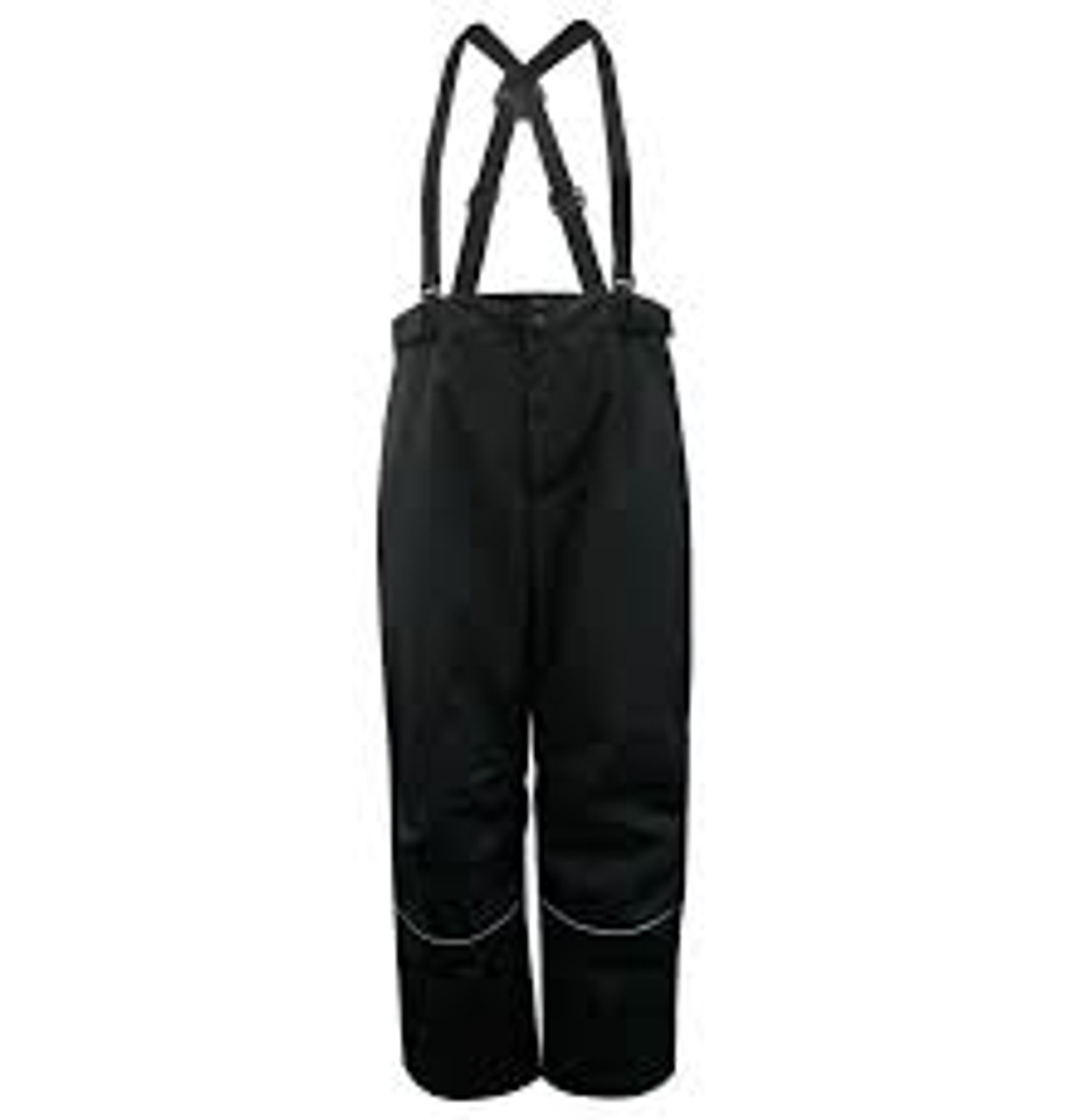 Pantalons extérieurs imperméables Tri-Zone en polyester/PVC noir, taille moyenne