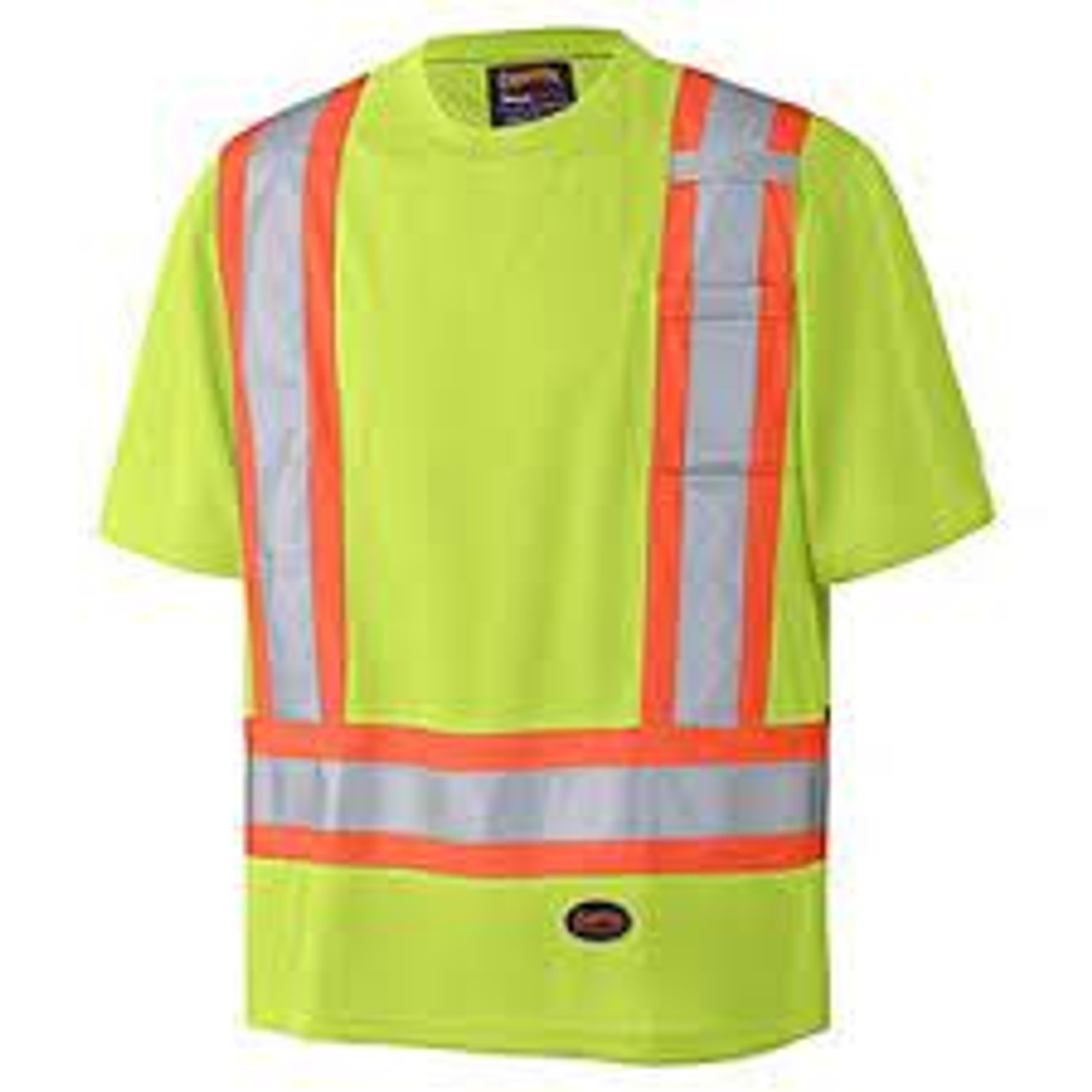 Chandail sécurité œil-de-perdrix Polyester T-Grand Jaune lime haute visibilité