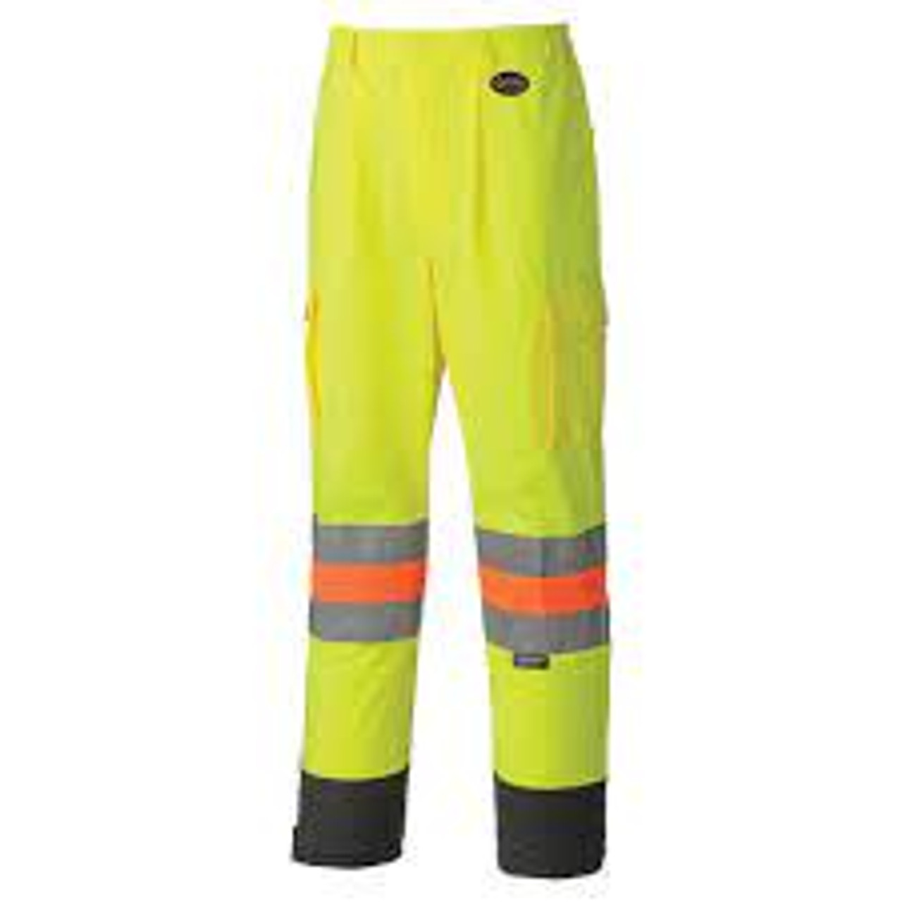 Pantalons sécurité perméables air contrôle circulation, Polyester, Petit, Jaune lime haute visibilité