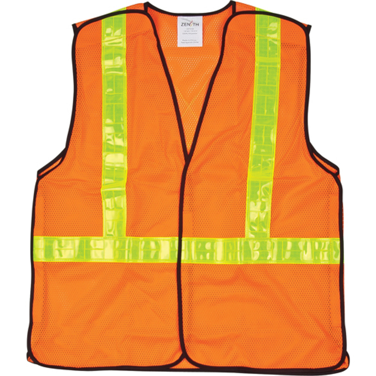 Veste sécurité circulation détachable 5 points Orange haute visibilité 2T-Grand Polyester CSA Z96 classe 2 niveau 2