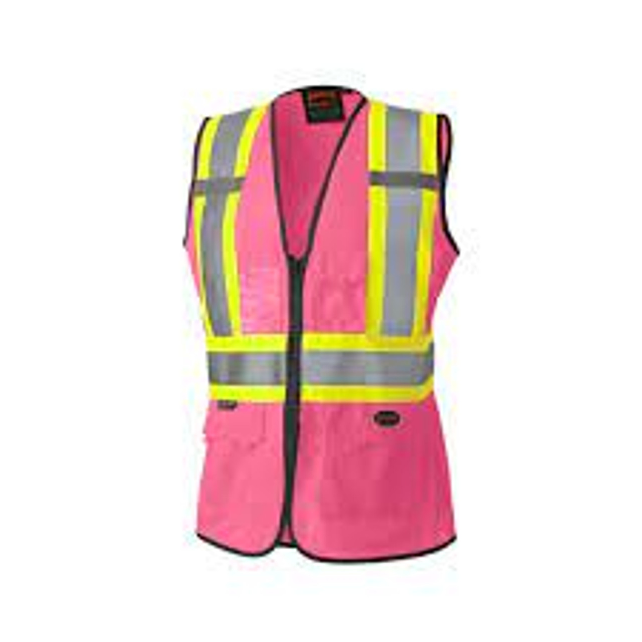 Veste sécurité femme Rose Grand Polyester CSA Z96 classe 1 niveau 2