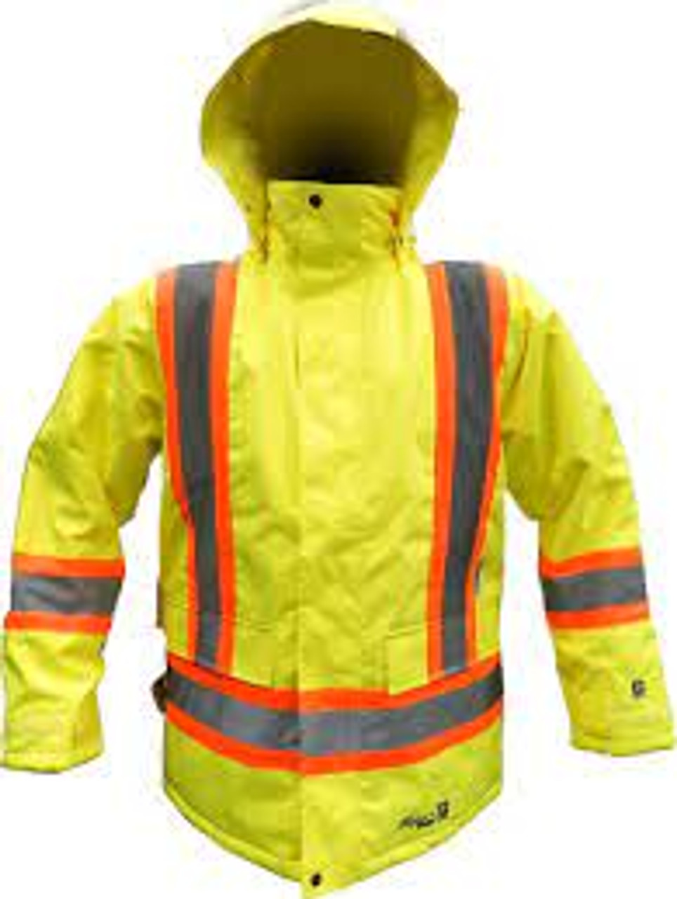 Parka sécurité Jaune lime visibilité Petit CSA Z96 classe 2 niveau 2