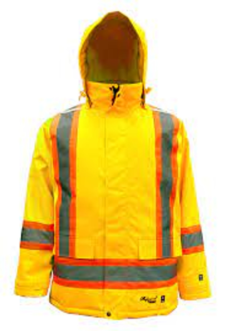 Parka sécurité Jaune lime T-Grand CSA Z96 classe 2 niveau 2