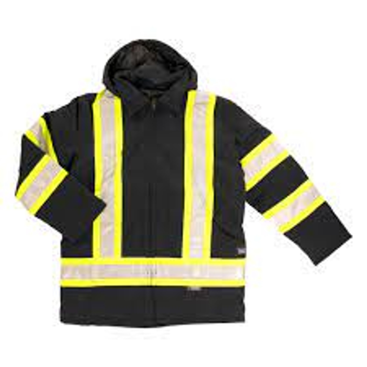 Parka sécurité Orange visibilité Grand CSA Z96 classe 2 niveau 2